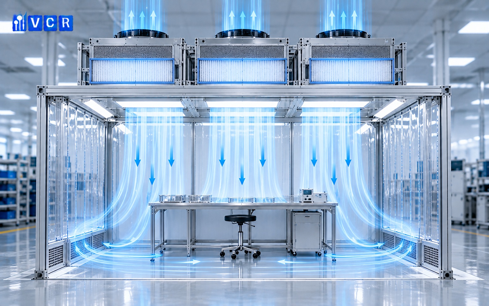 Không khí sạch đi qua CLEANBOOTH theo hành trình nào?