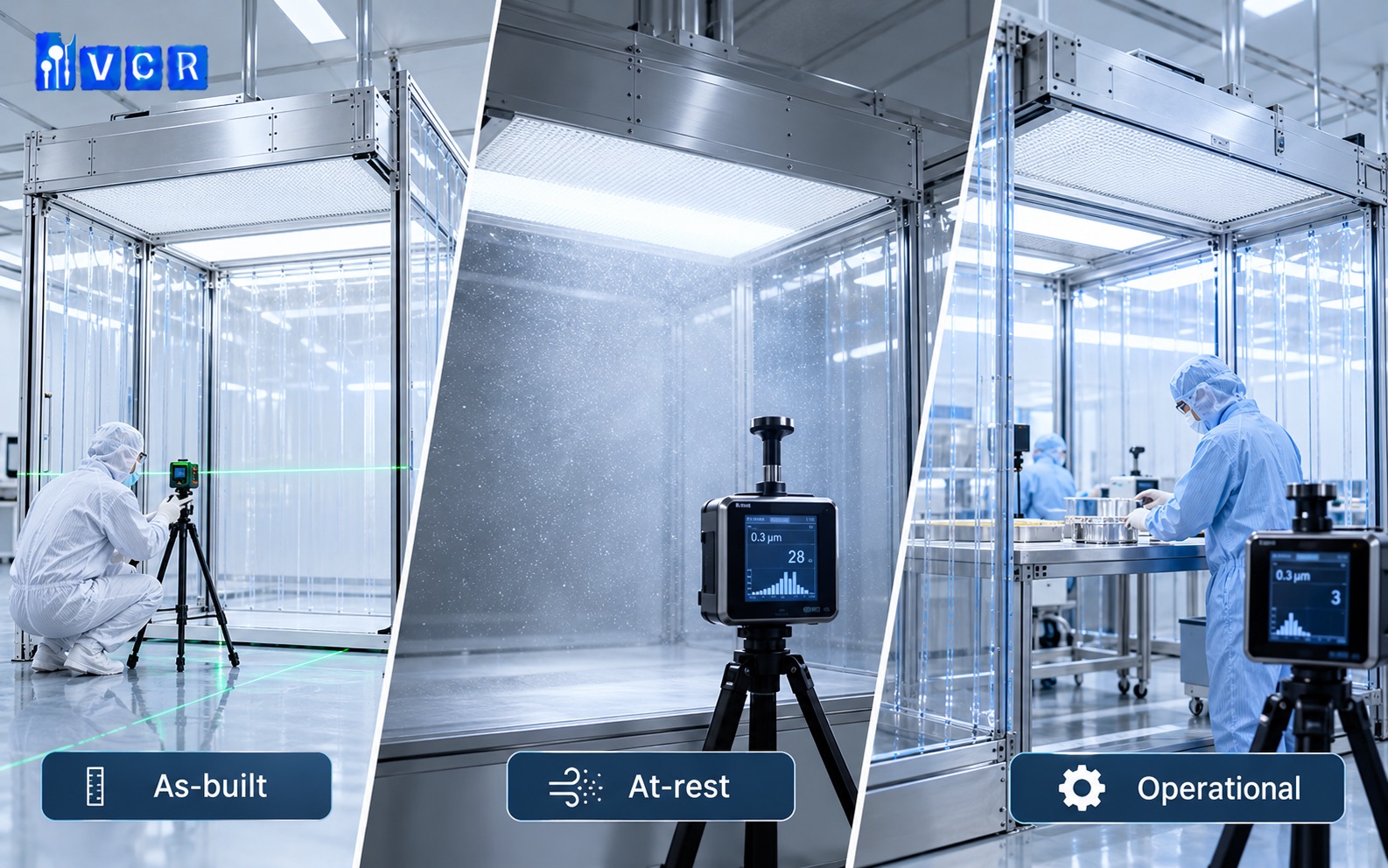 As-built, at-rest và operational làm thay đổi kết quả đánh giá CLEANBOOTH ra sao?