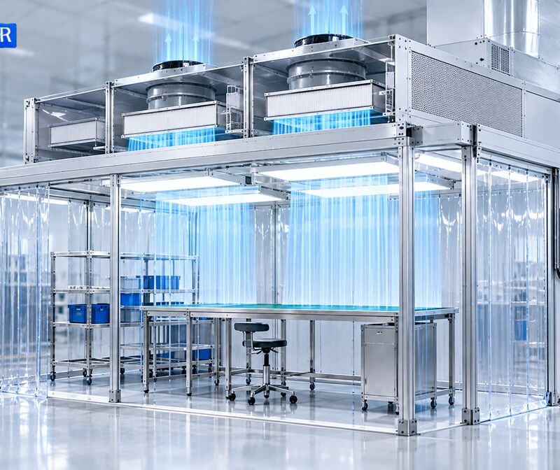 Một hệ thống CLEANBOOTH hoàn chỉnh gồm những thành phần kỹ thuật nào?