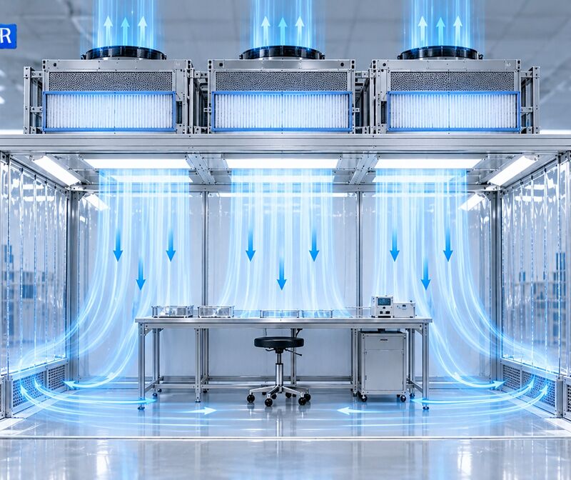 Không khí sạch đi qua CLEANBOOTH theo hành trình nào?