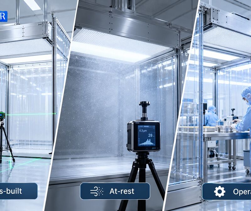 As-built, at-rest và operational làm thay đổi kết quả đánh giá CLEANBOOTH ra sao?